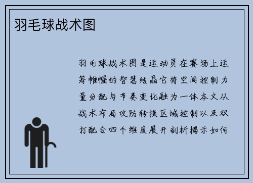 羽毛球战术图